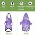 thumbnail image 6 of Haiem Snowflakes for Winter Dog Hoodie Sweatshirts with Pockets Warm Dog Clothes for Small Dogs Chihuahua-X-Small, 6 of 7