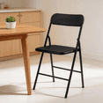 thumbnail image 7 of Outdoor Folding Chairs 4 Pack with PP Cushion , Comfy Portable Stackable Metal Foldable Chairs for Outside Party Home Events Office Wedding, 7 of 7