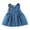 A-Blue70, variant on Bobifish Toddler Girls Dress Solid Denim V Neck Sleeveless Strap Casual Dress Home Dress Everyday Casual Sundress