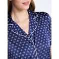 thumbnail image 5 of Joyspun Women’s Stretch Satin Short Sleeve Top and Shorts Pajama Set, Sizes XS-3X, 5 of 6