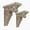 Brown, variant on Wood Corbels Sets of 2 Wooden Shelf Brackets Corbels for Shelf Shabby White Wood Corbel Brackets Vintage Style, 6.5" x 4.9" x 8.7"