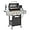 #2 Silver;3+1 Burner, variant on Patio Propane Gas Grill Stainless Steel, 4-Burner BBQ Grill with Top Cover Lid, Spacious Cooking Area and 2 Side Shelves, for Outdoor Patio Garden Picnic Backyard, Black