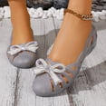 thumbnail image 2 of Ticikt Women's Jelly Sandals Ballet Shoes On Flats Hollow Out Loafers, 2 of 9