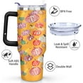 thumbnail image 5 of Fall Cup 40 Oz Tumbler with Handle and Straw Lid, Insulated Autumn Mugs Keeps Drinks Cold & Hot, Stainless Steel Fall Coffee Mug Fall Themed Thanksgiving Gifts For Women, 5 of 6
