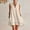 *Beige, variant on ClodeEU Women's V Neck Sleeveless Ruffle Hem Swing Dress,Casual Loose Flowy Mini Sundress with Pockets Beige,Women's Plus L