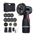 thumbnail image 2 of Mini Angle Grinder 28000RPM Cordless Angle Grinder Electric Grinding Tool Mini Angle Grinder with 16.8V 2x1500mAh Battery and Cutting Blades LED Digital Display for Cutting, 2 of 7
