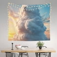 thumbnail image 2 of Sikiie Cute Cloud Cat tapestry wall hanging home decor for bedrooms, living rooms, dorms 60x51in, 2 of 6