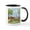 White/Black Inside, variant on CafePress - Easter Bunny On The Road Mugs - 11 oz Ceramic Mug - Novelty Coffee Tea Cup