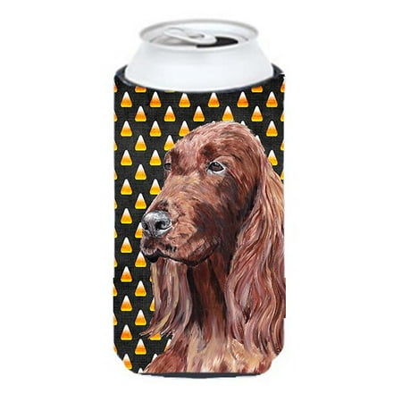 

Irish Setter Halloween Candy Corn Tall Boy bottle sleeve Hugger - 22 To 24 oz.