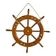 thumbnail image 2 of Decoración de rueda de barco de madera náutica, decoración de arte de pared de dirección de barco de barco, adorno colgante de pared de rueda de barco Sunnimix Dirección de Embarcaciones Náuticas, 2 of 8