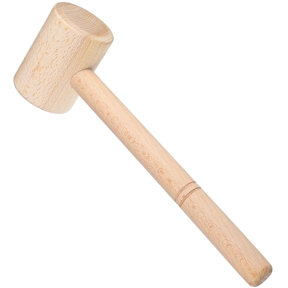LEORX Multi-Purpose Woodworking Hammer Wooden 1Pack 10.6X3.1X2.2In