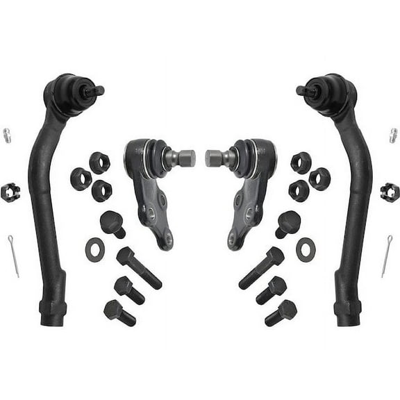 Front Ball Joint and Tie Rod End Kit - Compatible with 2011 - 2014 Hyundai Sonata 2.4L 4-Cylinder GAS 2012 2013