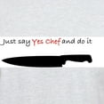 thumbnail image 3 of CafePress - Just Say Yes Chef T Shirt - Men's Classic Graphic T-Shirt, 3 of 4