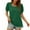 Army Green, variant on Ynynloco Womens Casual V Neck T Shirt Dot Puff Sleeve Tops Ruched Elegant Summer Shirts