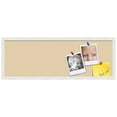 thumbnail image 2 of PinPix ArtToFrames 34x10 Custom Cork Bulletin Board    Poster Board Has a Fabric Style Canvas Finish, Framed in Satin White Frame (PinPix-263), 2 of 5