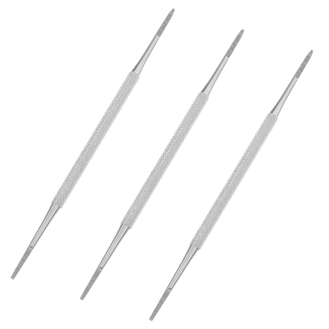 BESTYASH 3PCS Cuticle Remover Spoon Nail Cleaner Kit Stainless Steel Double-Side for Family Anywhere