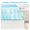 thumbnail image 2 of Mattress Topper, Twin Size Cooling Memory Foam Bed Toppers, 3 Inch Soft Mattress Pads for Sofa, RV, , Certified, 2 of 7
