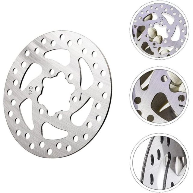 Durable Scooter Eléctrico Rotor de freno bicicleta 120mm piezas de repuesto de disco de freno piezas de freno Suave, redondo y liso