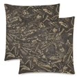 thumbnail image 2 of MKHERT Dinosaur Bones Throw Pillowcase Pillow Cover Cushion Couver 18x18 inch, Set of 2, 2 of 3