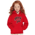 thumbnail image 3 of Glory Be To God Glowing Christian Kids Hoodie Sweatshirt Girls Teen Brisco Brands S, 3 of 6