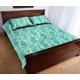 thumbnail image 3 of Juego de cama acolchado con estampado de caballitos de mar verdes, 3 of 5