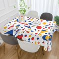 thumbnail image 2 of Yayeee Tablecloths 60" x 90" Rectangle Wrinkle Resistant Party Table Cover, Simple Shapes, 2 of 8