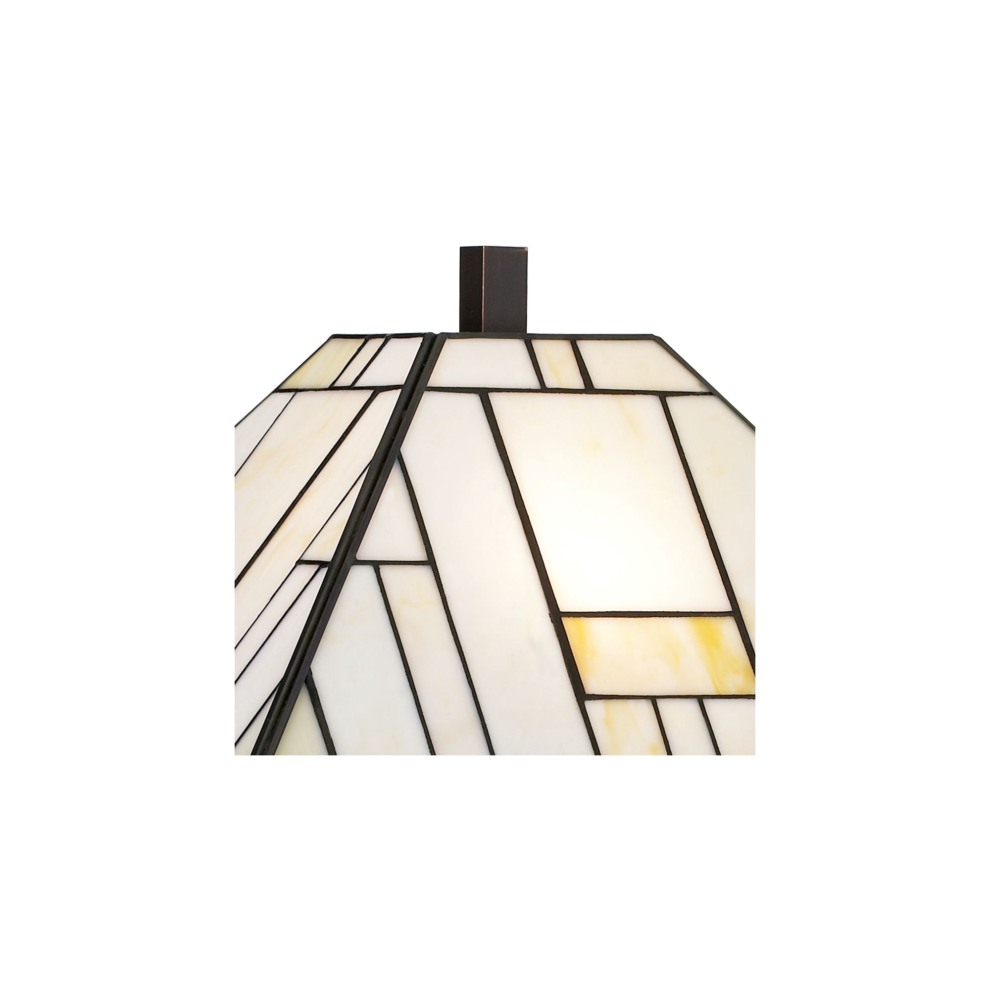Franklin Iron Works Wrought Tiffany Style Table Lamp 26 1/4" High Bronze Art Deco Stained Glass for Bedroom Living Room Bedside Nightstand Office Kids