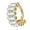 Gold-color, variant on 7829 Stylish Jewelry Titaniums Cartilage Earring With Sparkling Square Zirconia Stones