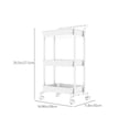 thumbnail image 3 of Large Floor Shelving Unit,Mobile Storage Cart,Adjustable Tier Shelves,Kitchen Bathroom Organizer,Snack Storage Rack,Rolling Storage Cart,Multi-Layer Organizer,Home Storage,Kitchen Utility Rack, 3 of 6