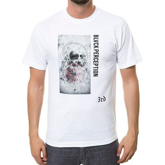 Black Scale Mens The Perception Graphic T-Shirt, White, Small