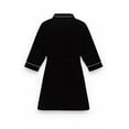 thumbnail image 5 of Forever 21 Piped-Trim Modal Robe, Color-Black, Size-L, 5 of 6