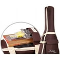 thumbnail image 3 of SHANNA 40 41 Inch Acoustic Guitar Bag Waterproof Thicken Padded Bag Advanced Guitar Case with Double Strap and Outer Pockets (Brown), 3 of 7