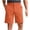 Orange, variant on Men's and Big Men's Athletic Shorts Flat Front Button Straight Leg Solid Color Multi-Pockets Outdoor Hiking Climbing Shorts S-4XL