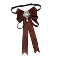 thumbnail image 5 of freneci Women Bow Tie for Ladies, Girl ,Adjustable Shirt Neck Ribbon, Versatile Neck Tie Deep Coffee, 5 of 8
