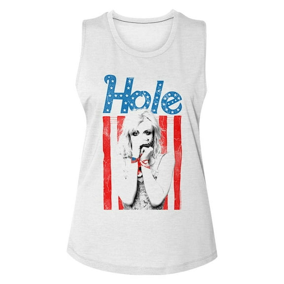 Hole Flag White Women's Sleeveless T-Shirt