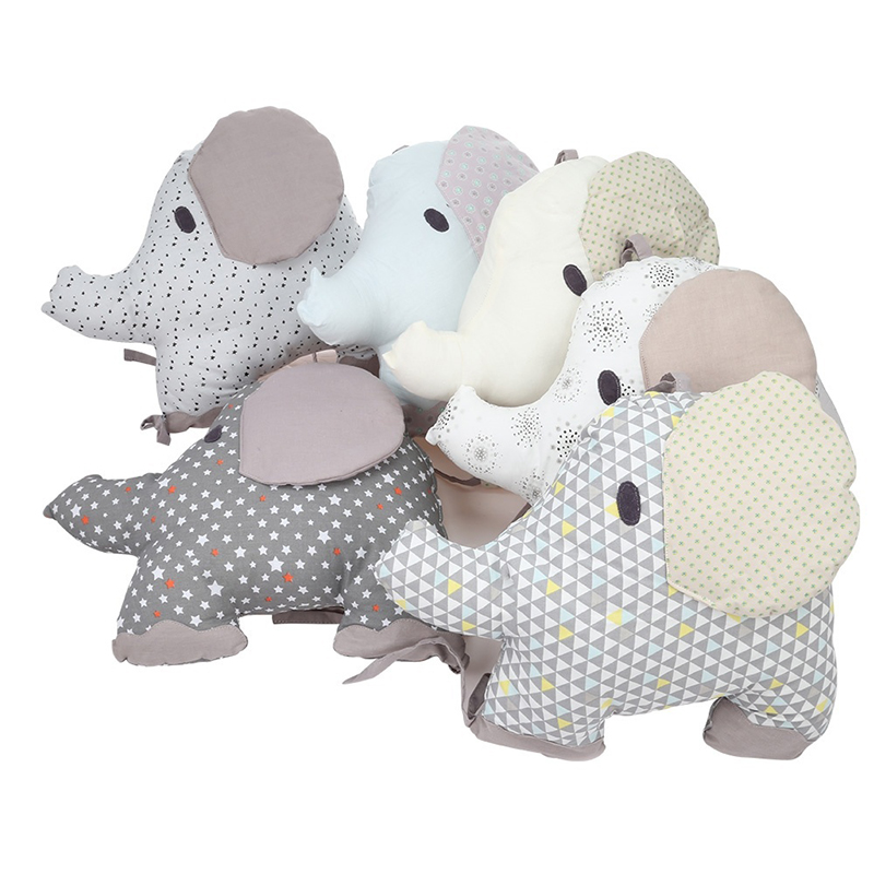 elephant crib bumper pads