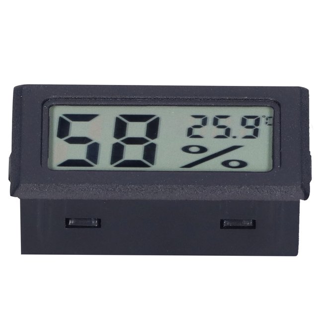 Digital Display Temperature Meter ABS Environment Indoor Thermometer for Smart Home FY11001Black