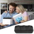 thumbnail image 5 of FUYGRCJ Watch Travel Case 3 Slot Fashion Watch Box Organizer with Watch Pillows, Portable Watch Holder with Zipper Black Watch Storage and Display Case for Men Gift 22x9x8.5cm, 5 of 7