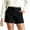 Black, variant on Womens Dress Shorts for Women High Waisted Trouser Summer Business Womens Dressy Casual Pleated Wide Leg Shorts Red,XL