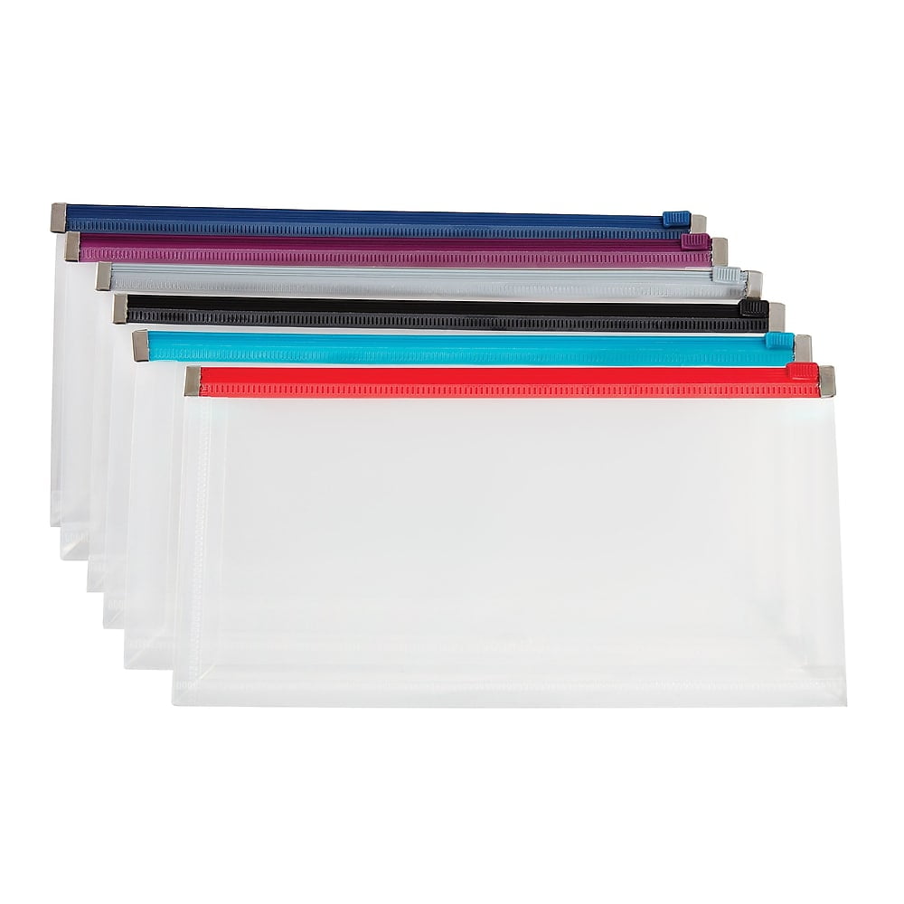 Staples 1" Poly Zip Envelopes Check Size Each (84193GW) 600245