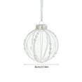 thumbnail image 4 of Boovnll Christmas Ball Ornaments, 3.1" Clear Shatterproof Hanging Pendants Christmas Balls for Holiday Xmas Tree Wedding Party Decor Christmas Ornaments, Christmas Decorations, 4 of 7