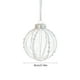 thumbnail image 3 of Bola de Plástico Transparente de 3,14 Pulgadas para Navidad, con Rayas Adhesivas Blancas y Perlas Colgantes, para Decoración de Árbol de Navidad., 3 of 6