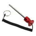 thumbnail image 2 of Pasador magnético para máquina de pesas de 8 x 125 mm con cuerda de tracción, pasador selector de pila de pesas para accesorios de entrenamiento de fuerza, ejercicio, color rojo, 2 of 14