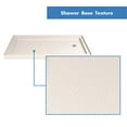thumbnail image 3 of DreamLine SlimLine 36 in. D x 60 in. W x 2 3/4 in. H Right Drain Single Threshold Shower Base in Biscuit DLT-1136602-22, 3 of 6