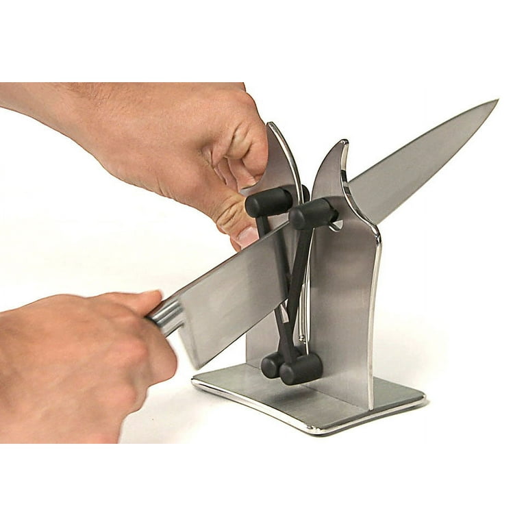 Brod & Taylor Professional Knife Sharpener Solid Stainless Steel and  Austrian Tungsten Carbide 