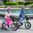 thumbnail image 4 of Costway 12" Kid’s Bike for 3-4 with Height-Adjustable Handlebar & Saddle Handbrake Blue, 4 of 10