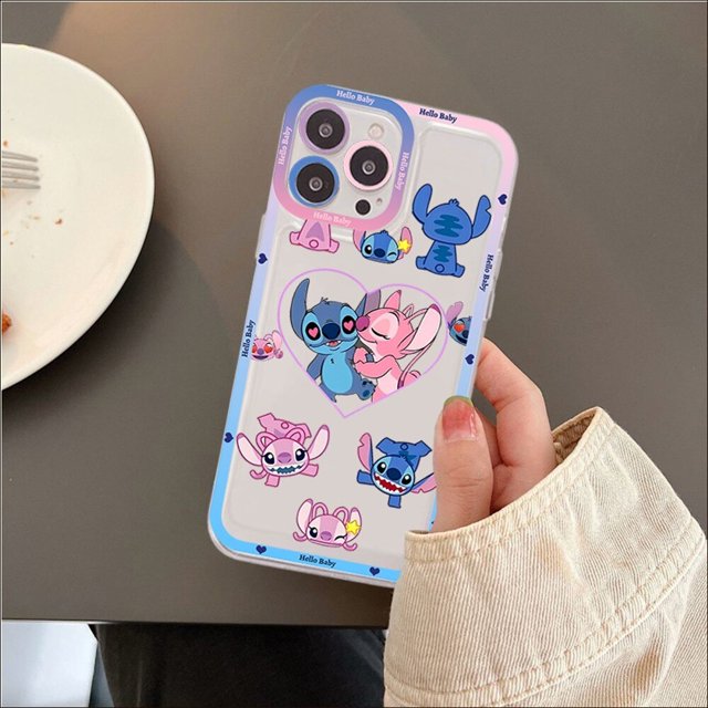S-stitchhes funda de teléfono para IPhone 13 14 Pro Max XS XR 12 11 Pro 13 Mini 6 7 8 Plus, funda trasera transparente suave