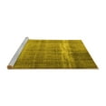 thumbnail image 2 of Ahgly Company Machine Washable Indoor Square Persian Yellow Traditional Area Rugs, 6' Square, 2 of 4