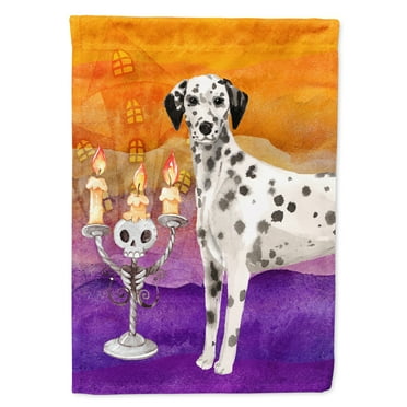 Hallween Dalmatian Flag Canvas House Size