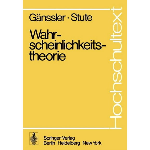 Hochschultext Wahrscheinlichkeitstheorie, (Paperback)
